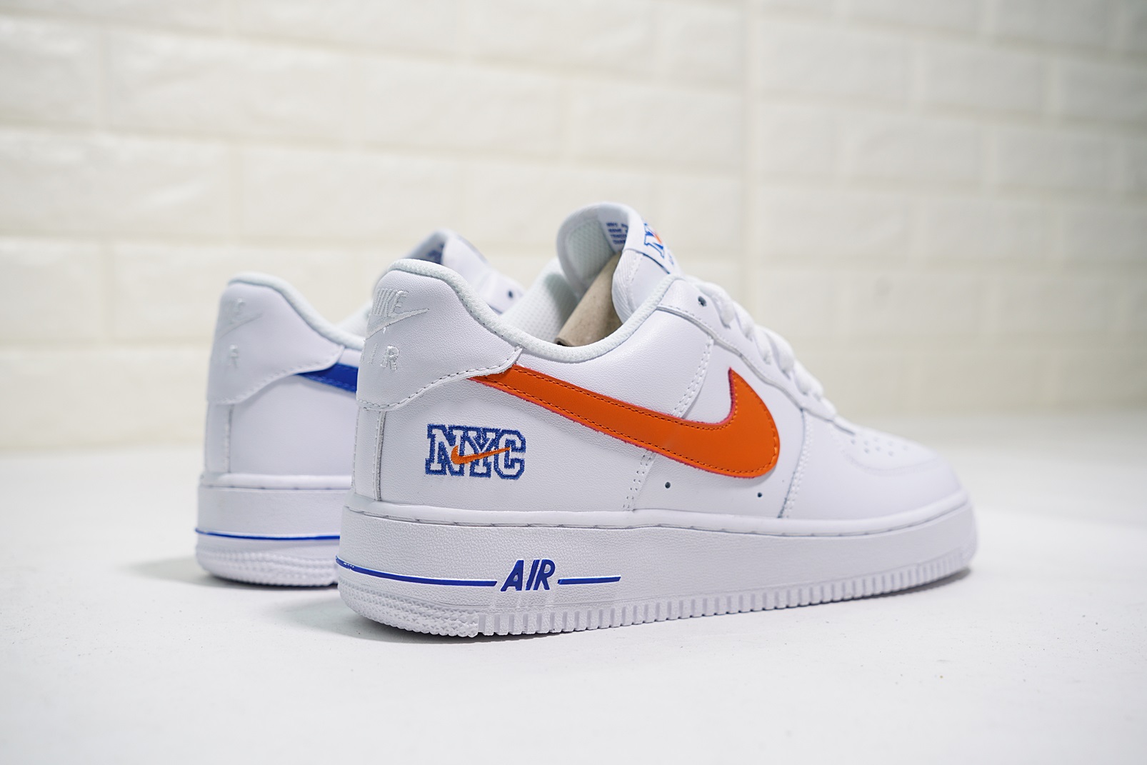nike air force 1 - Blanco Naranjo
