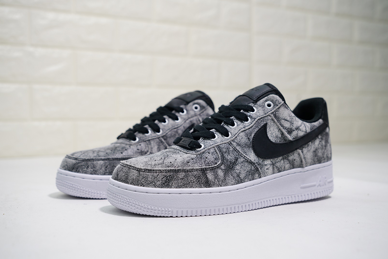 nike air force 1 - Negro Gris