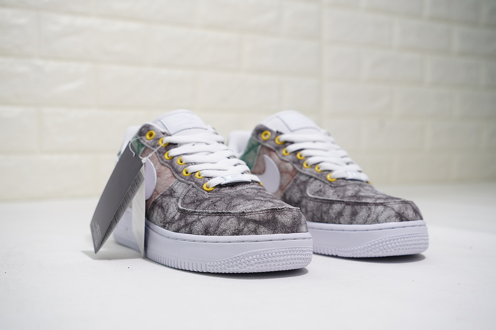 nike air force 1 - Blanco Burdeo Verde Naranjo