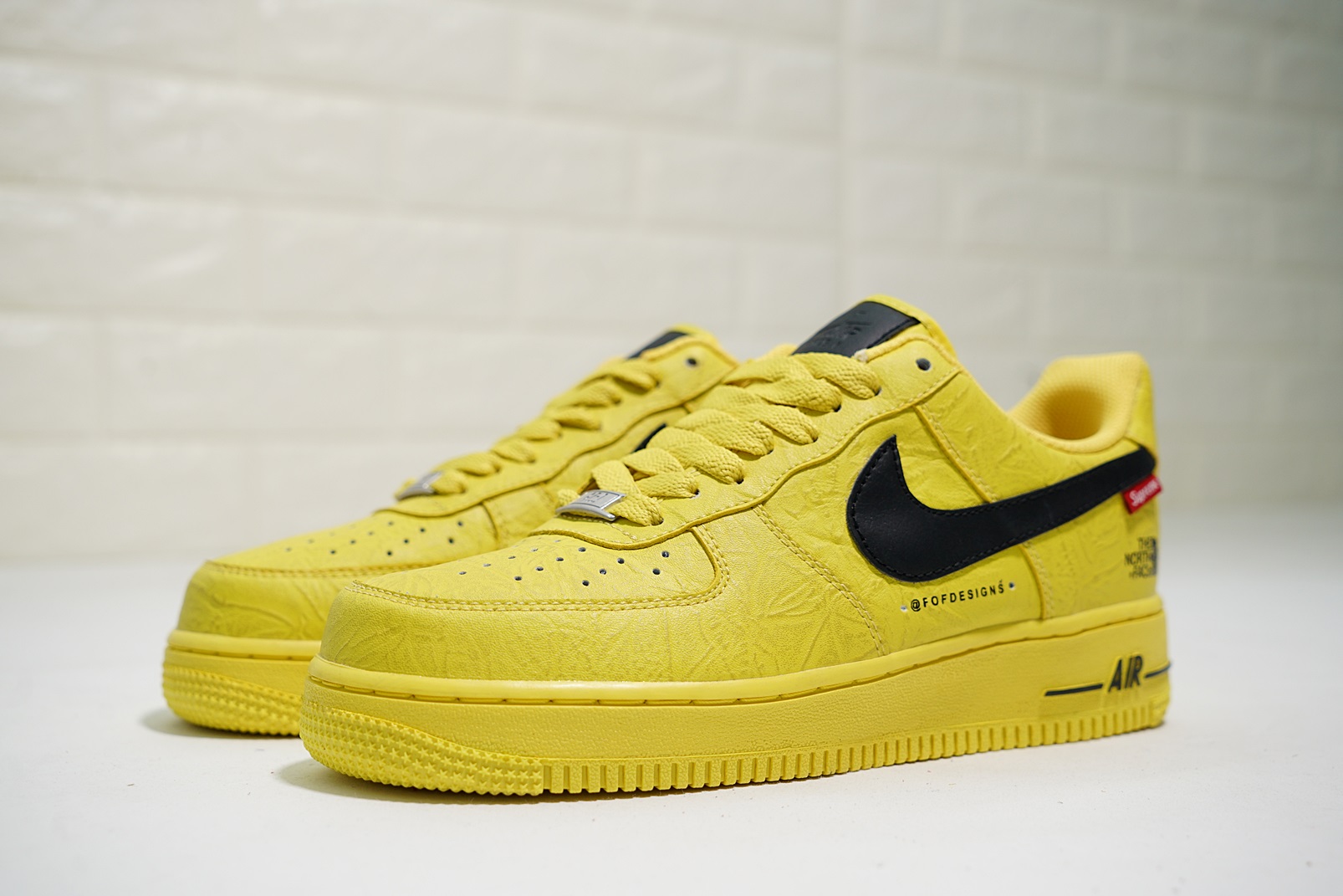 nike air force 1 - Amarillo Negro