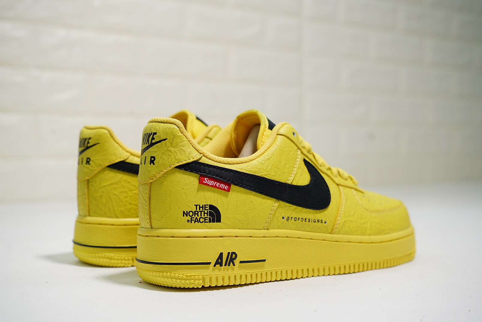 nike air force 1 - Amarillo Negro