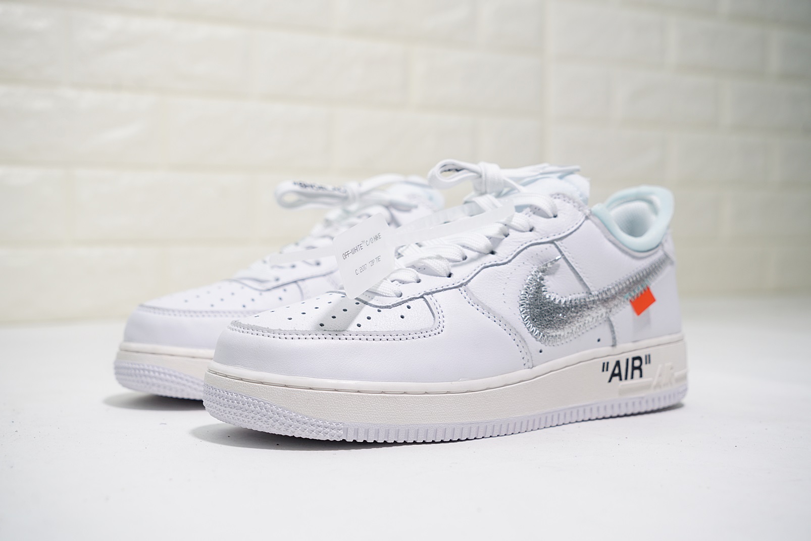 nike air force 1 - Blanco Plateado
