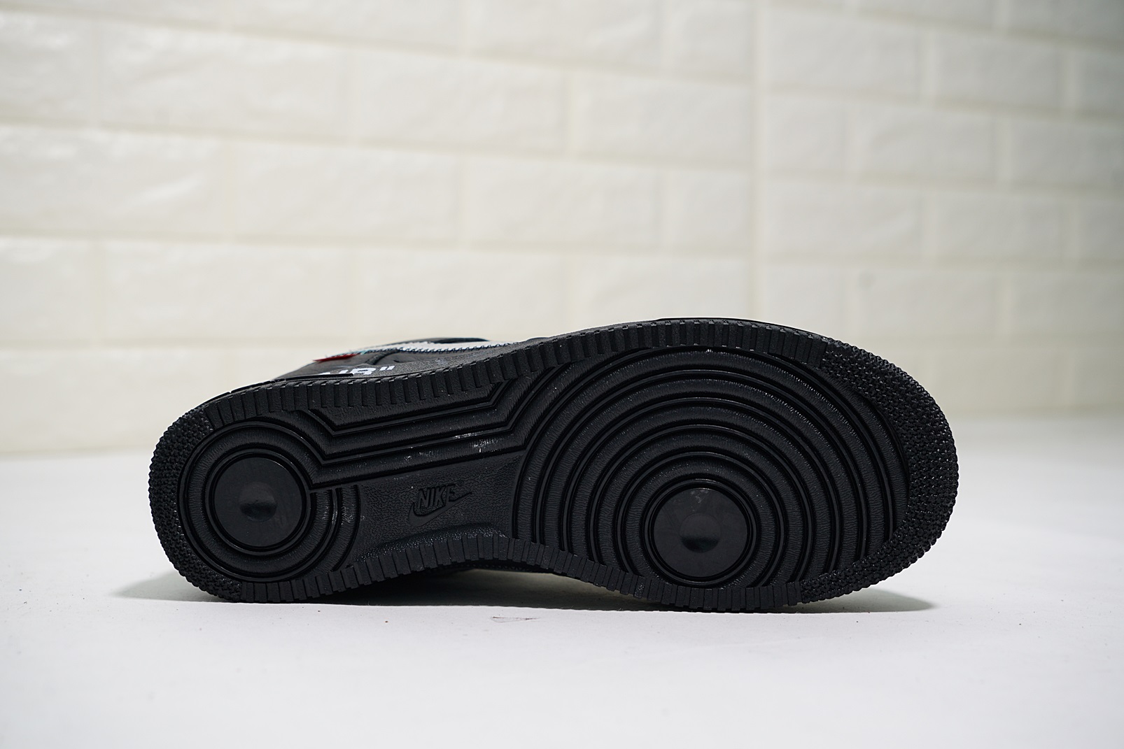 nike air force 1 - Negro Plateado