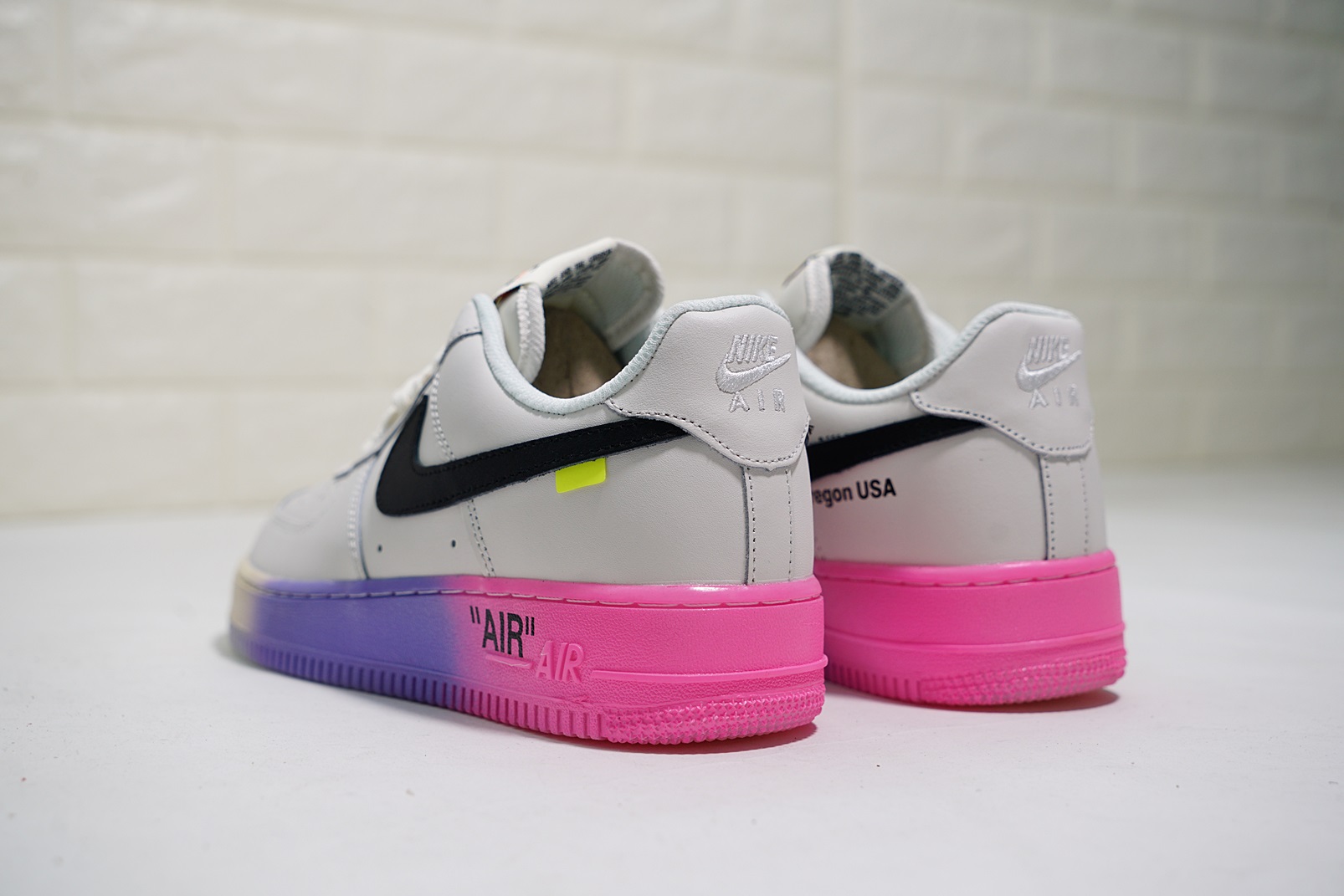 nike air force 1 - Blanco Negro Morado Rosado