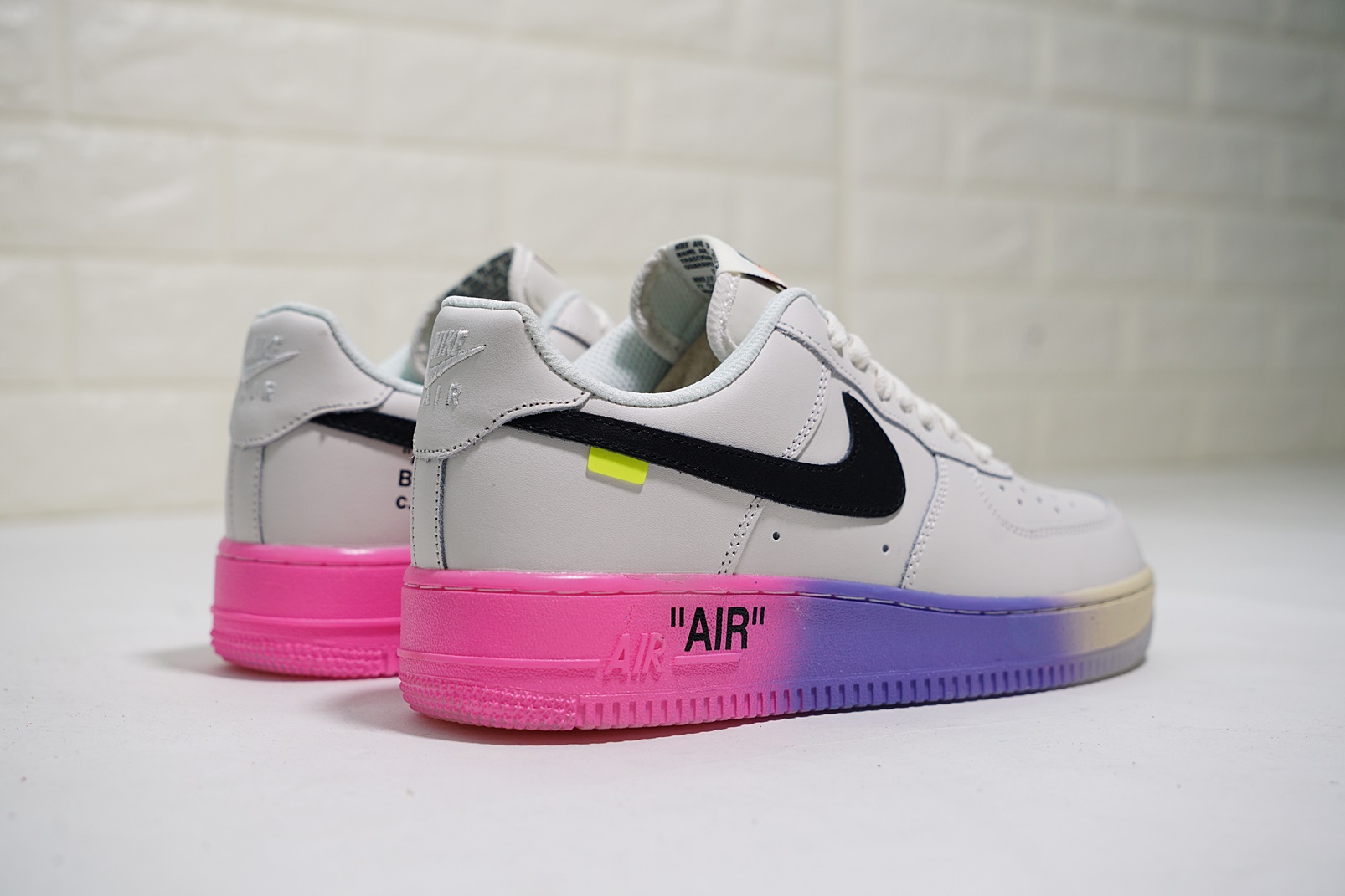 nike air force 1 - Blanco Negro Morado Rosado