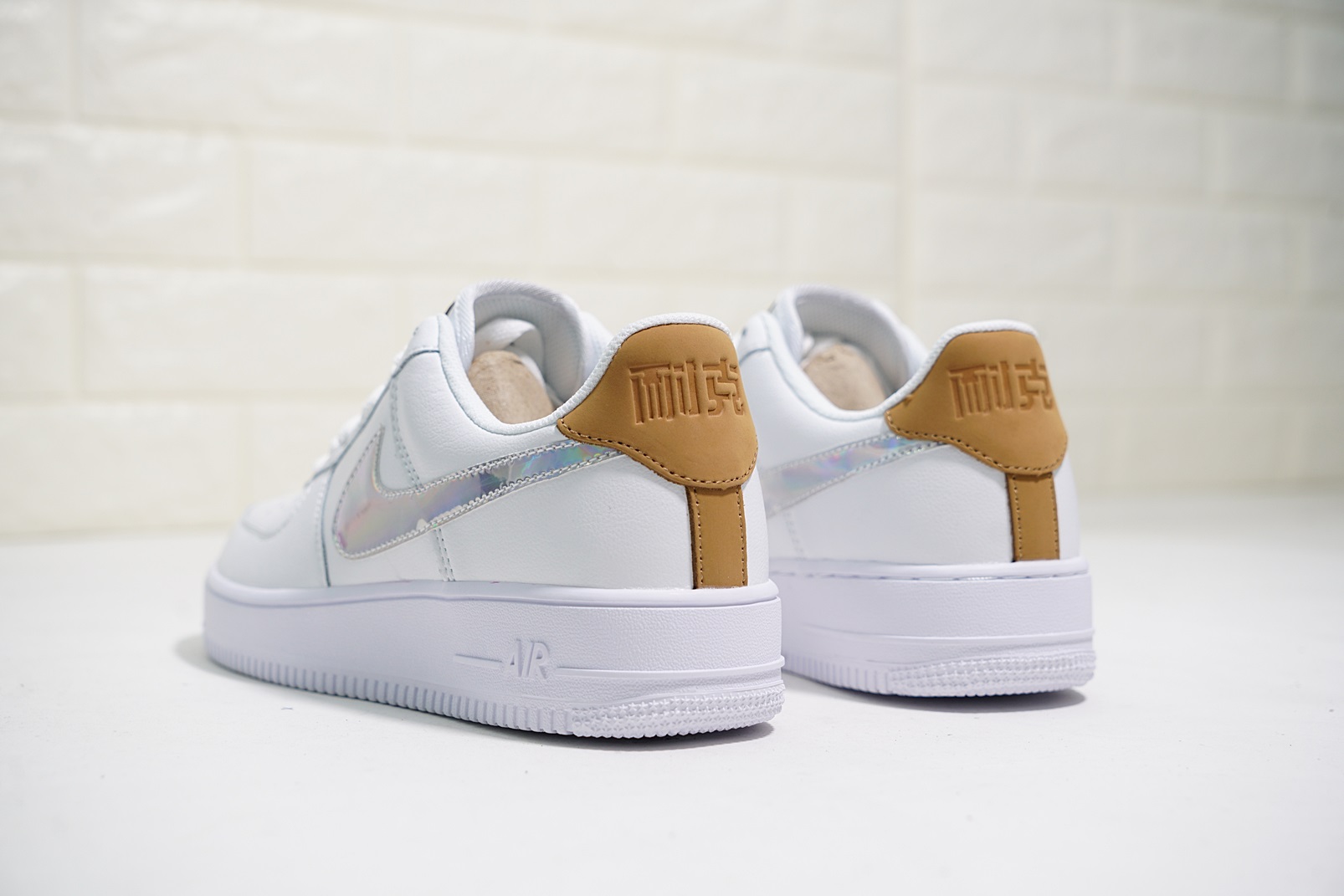 nike air force 1 - Blanco Plateado