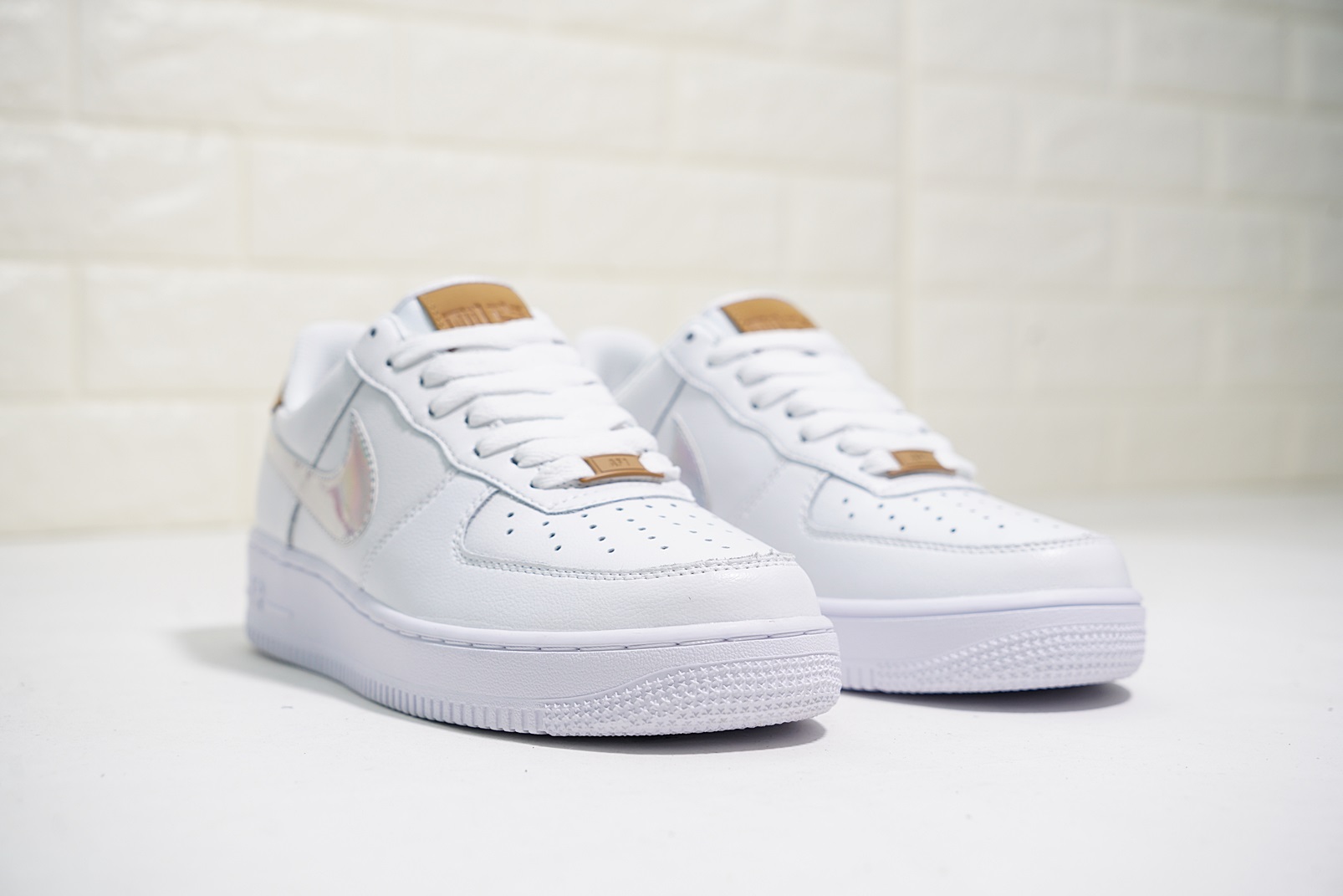 nike air force 1 - Blanco Plateado