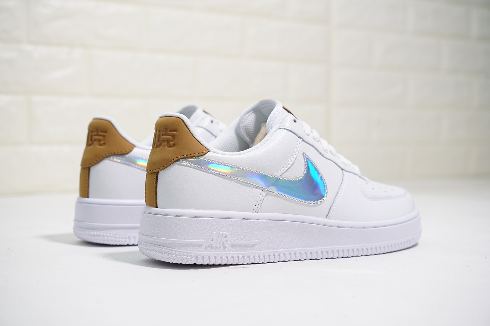 nike air force 1 - Blanco Plateado