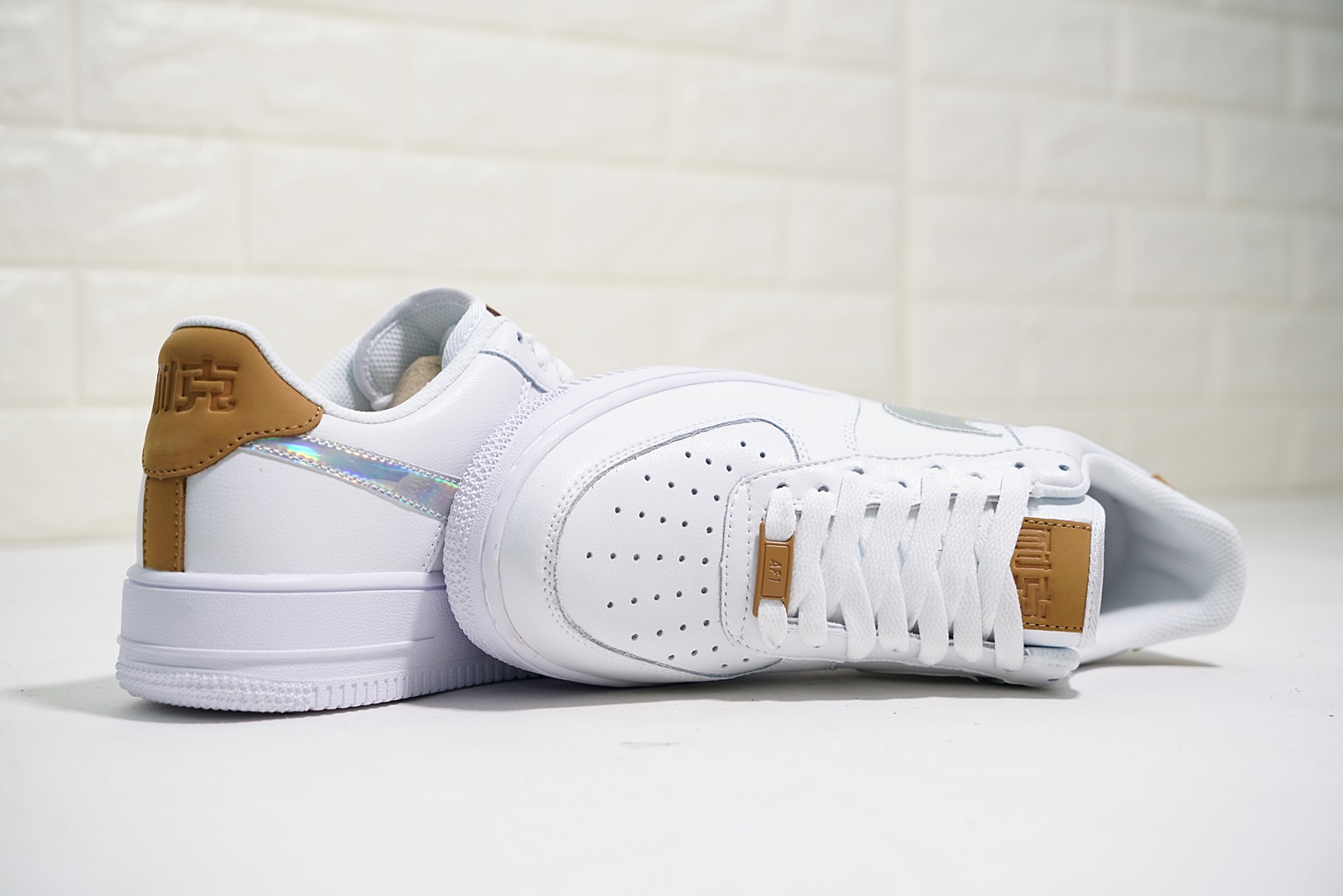 nike air force 1 - Blanco Plateado