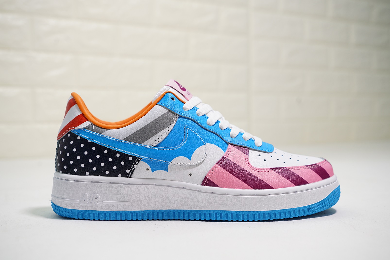 nike air force 1 - Blanco Celeste Arcoiris