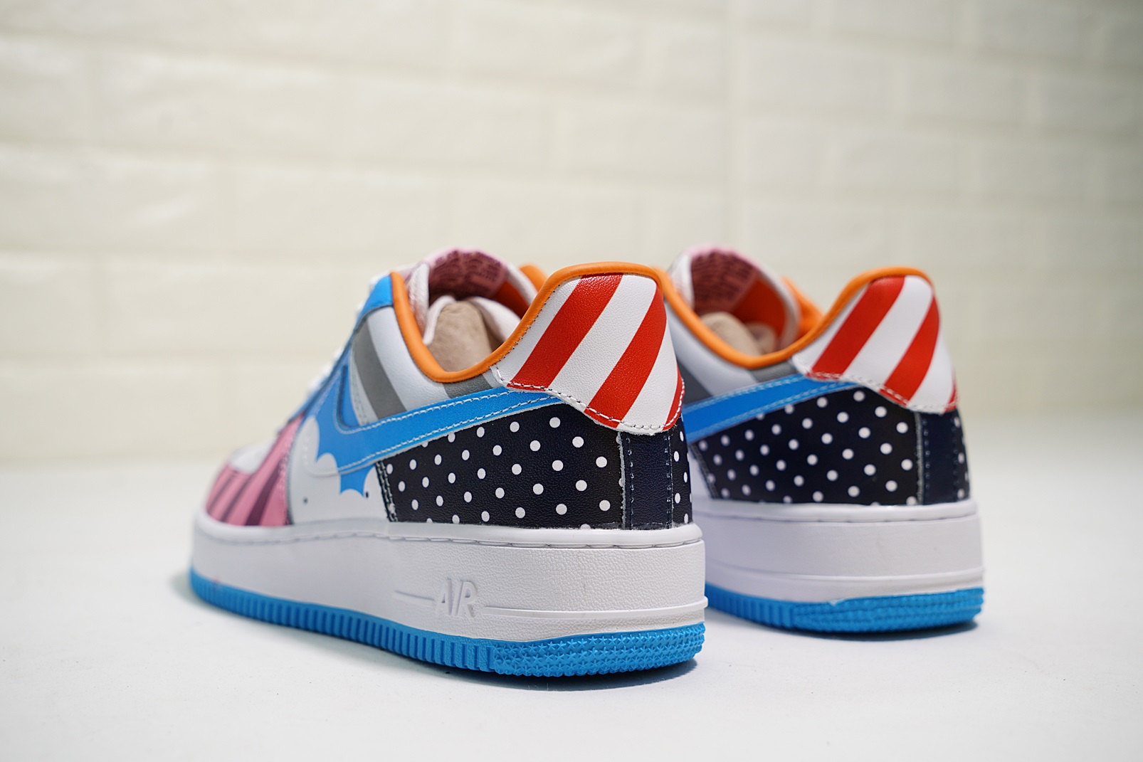 nike air force 1 - Blanco Celeste Arcoiris