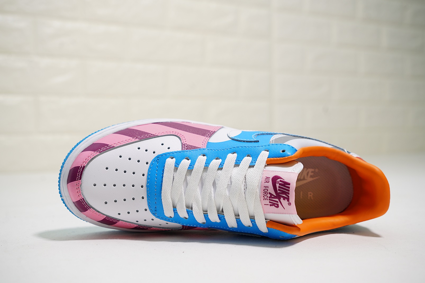 nike air force 1 - Blanco Celeste Arcoiris