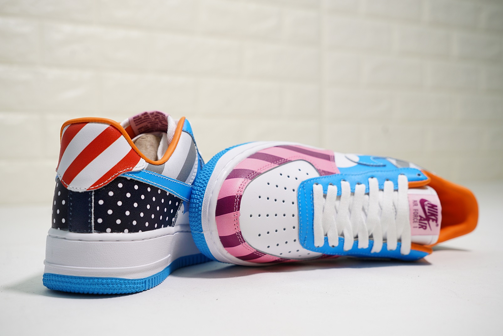 nike air force 1 - Blanco Celeste Arcoiris