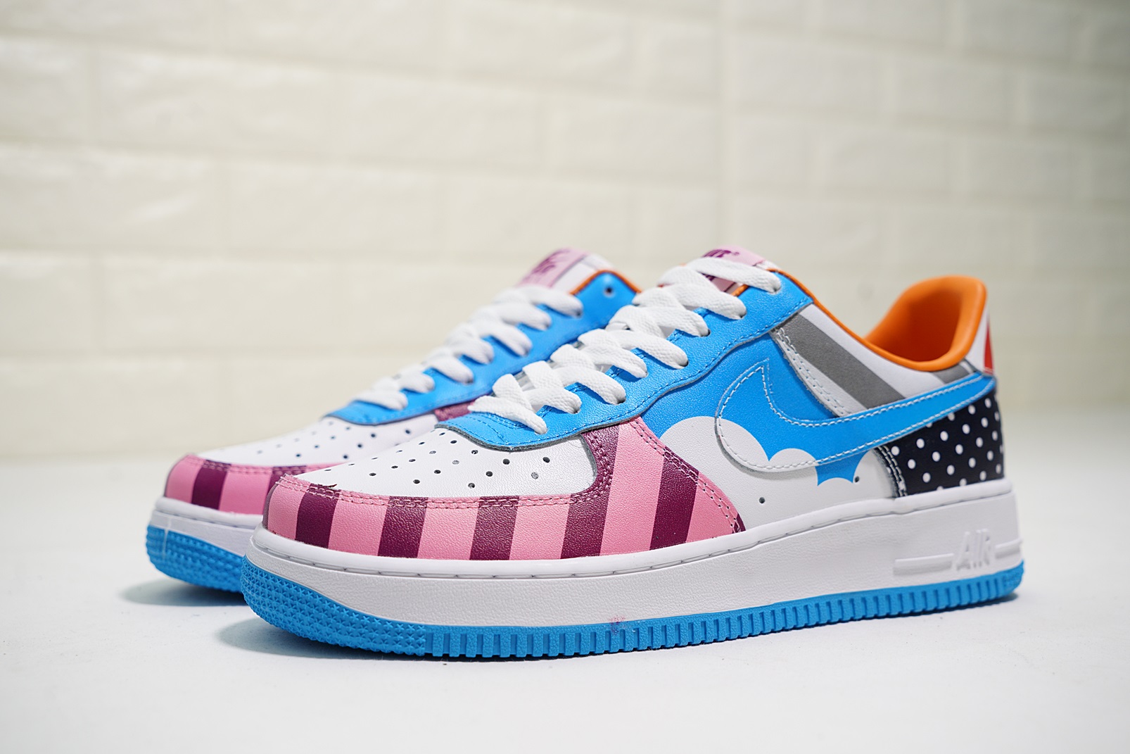 nike air force 1 - Blanco Celeste Arcoiris