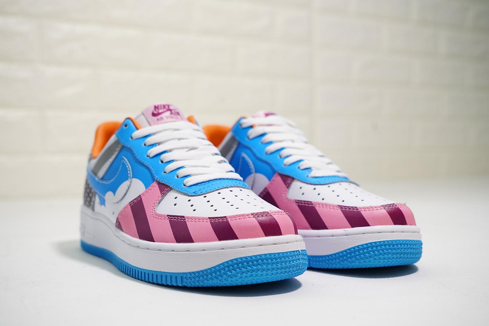 nike air force 1 - Blanco Celeste Arcoiris