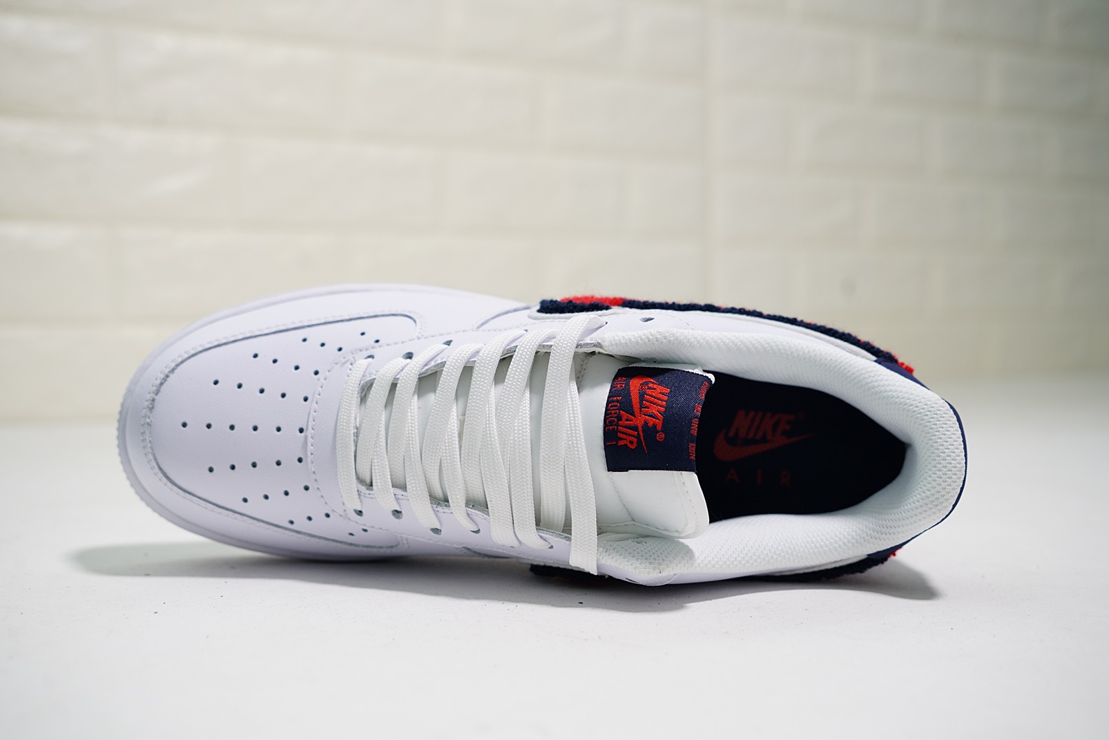 nike air force 1 - Blanco Azul Rojo