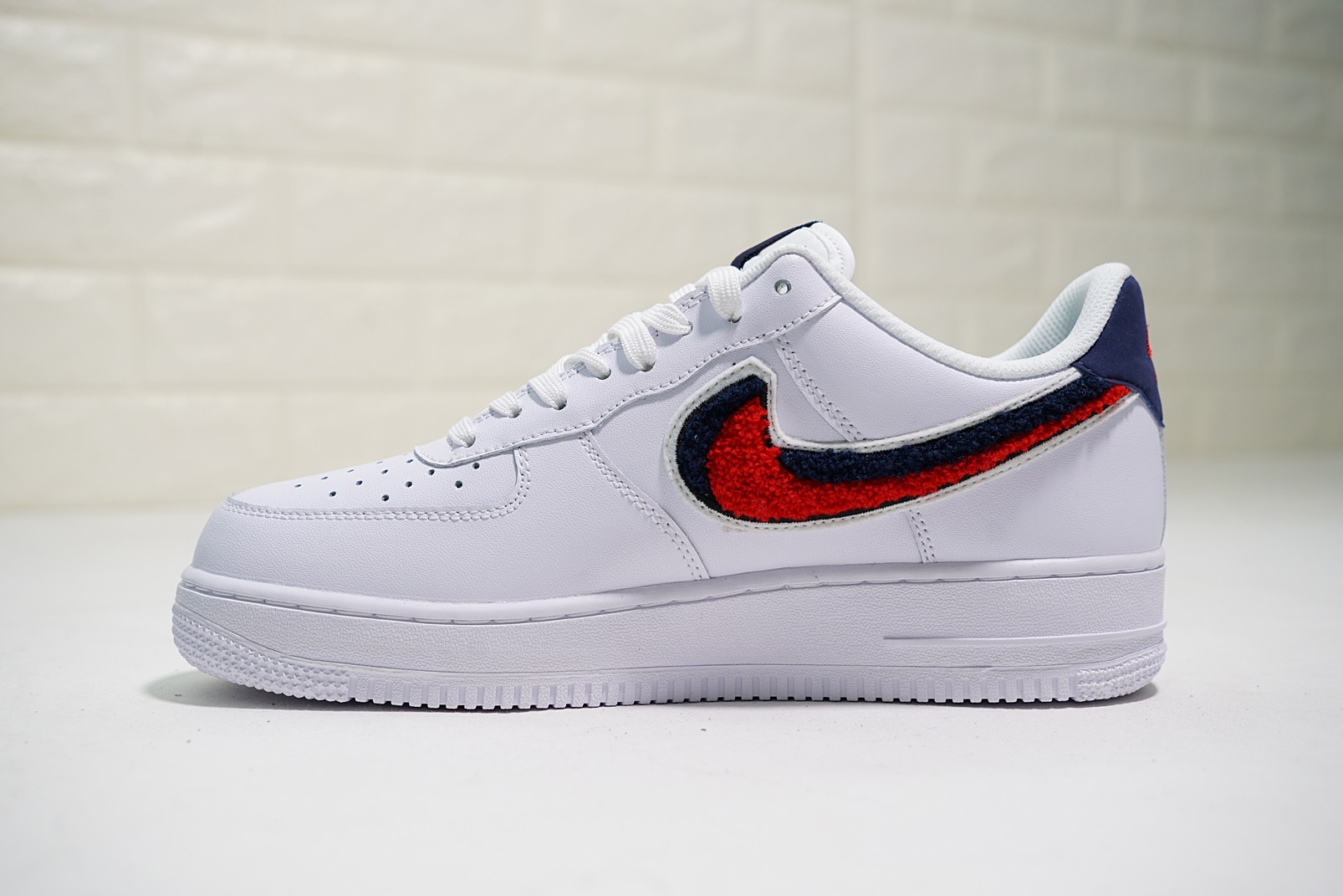 nike air force 1 - Blanco Azul Rojo