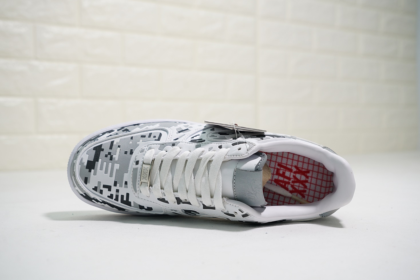 nike air force 1 - Blanco Negro Gris Fluor