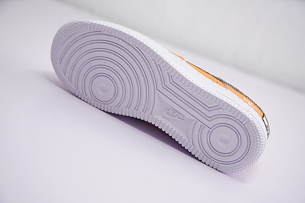 nike air force 1 - Naranjo Negro Arcoiris