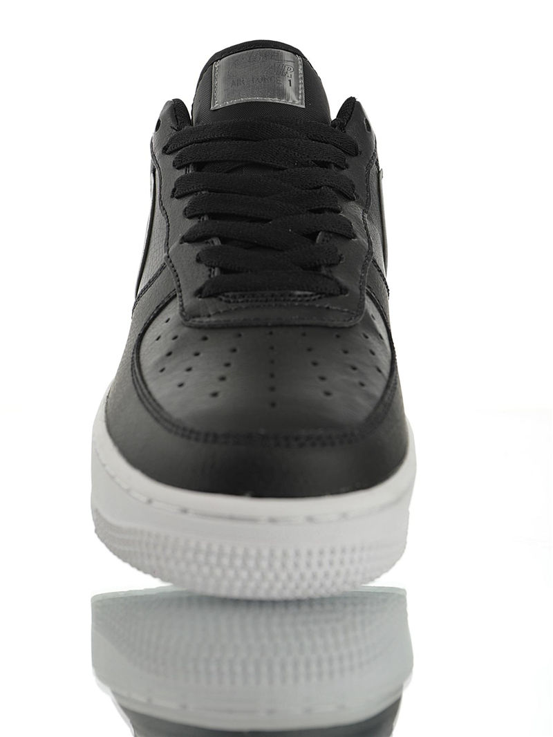 nike air force 1 - Negro Plateado
