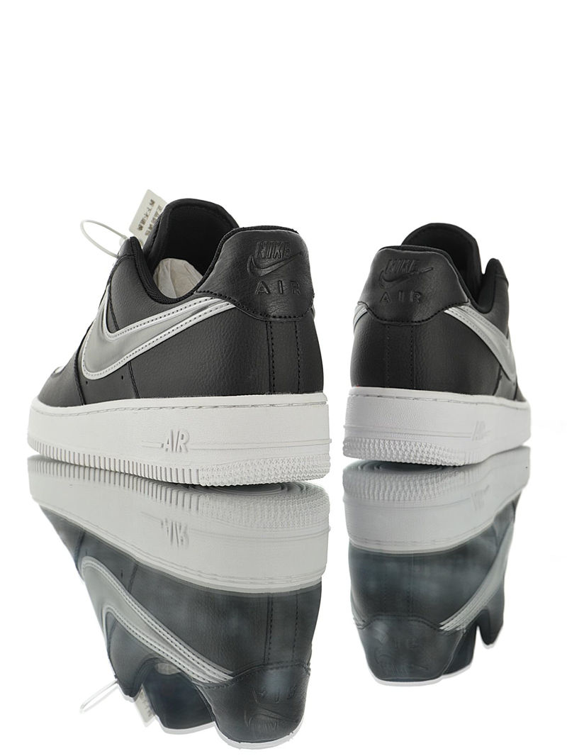 nike air force 1 - Negro Plateado