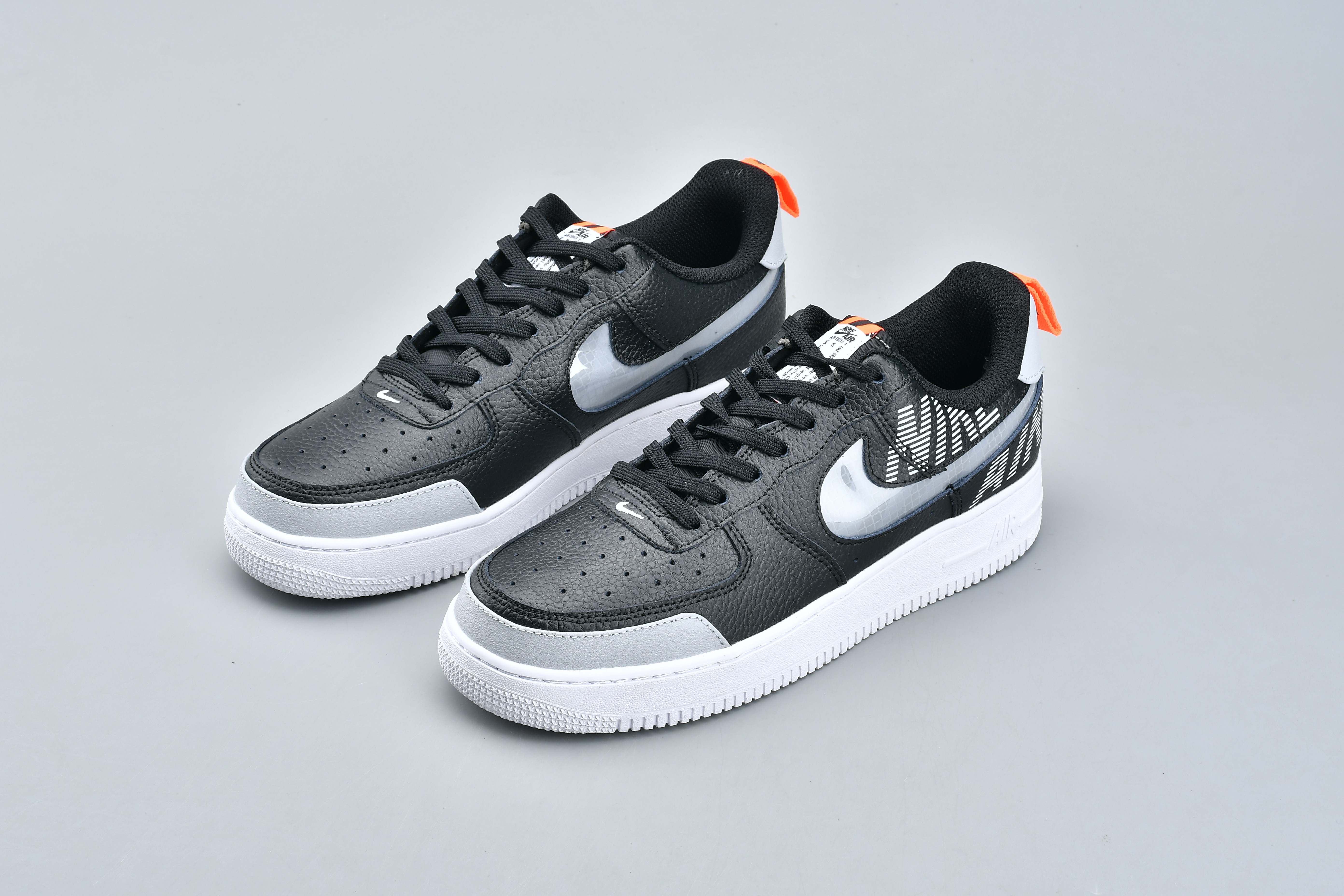 nike air force 1 - Negro Gris Fluor