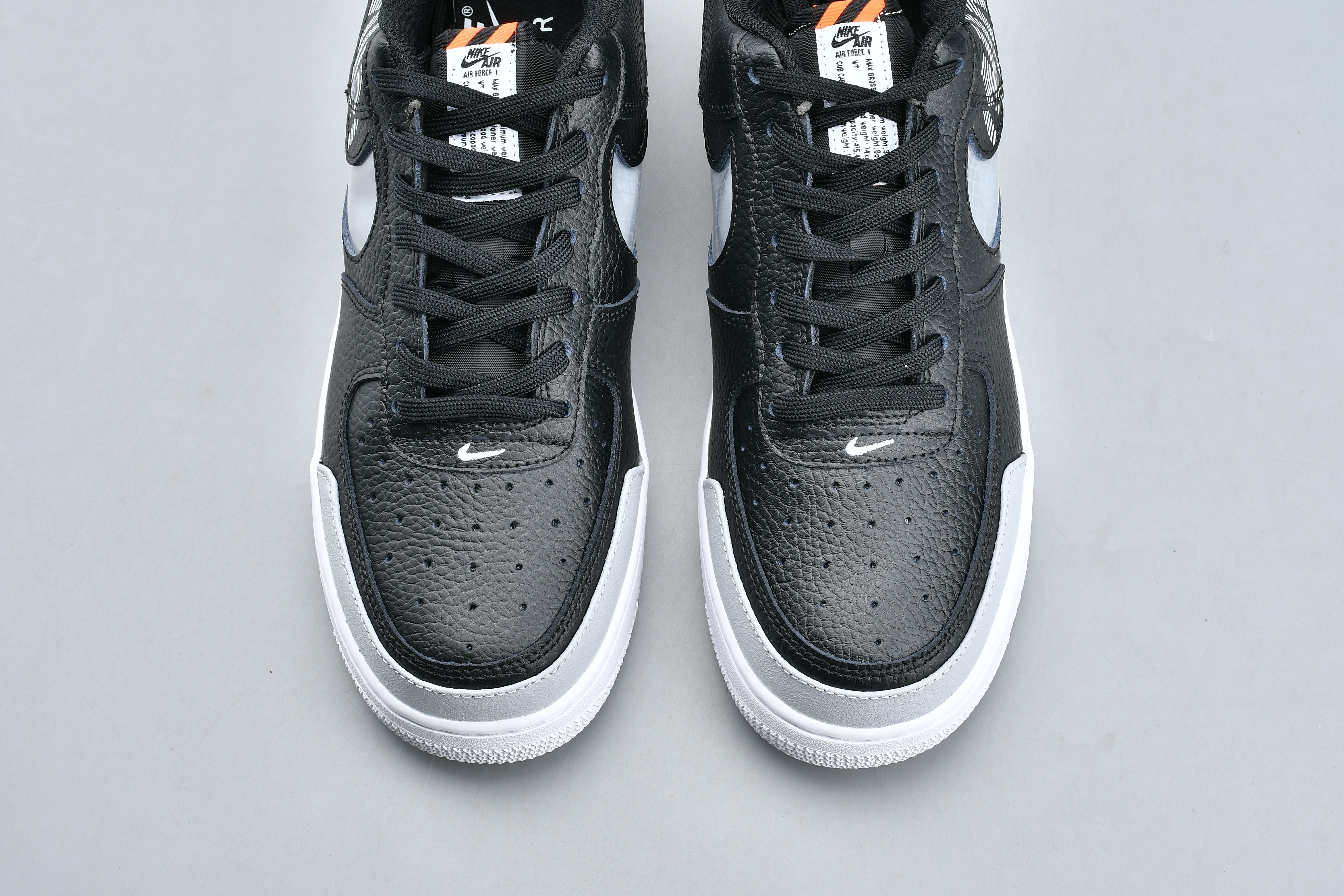 nike air force 1 - Negro Gris Fluor