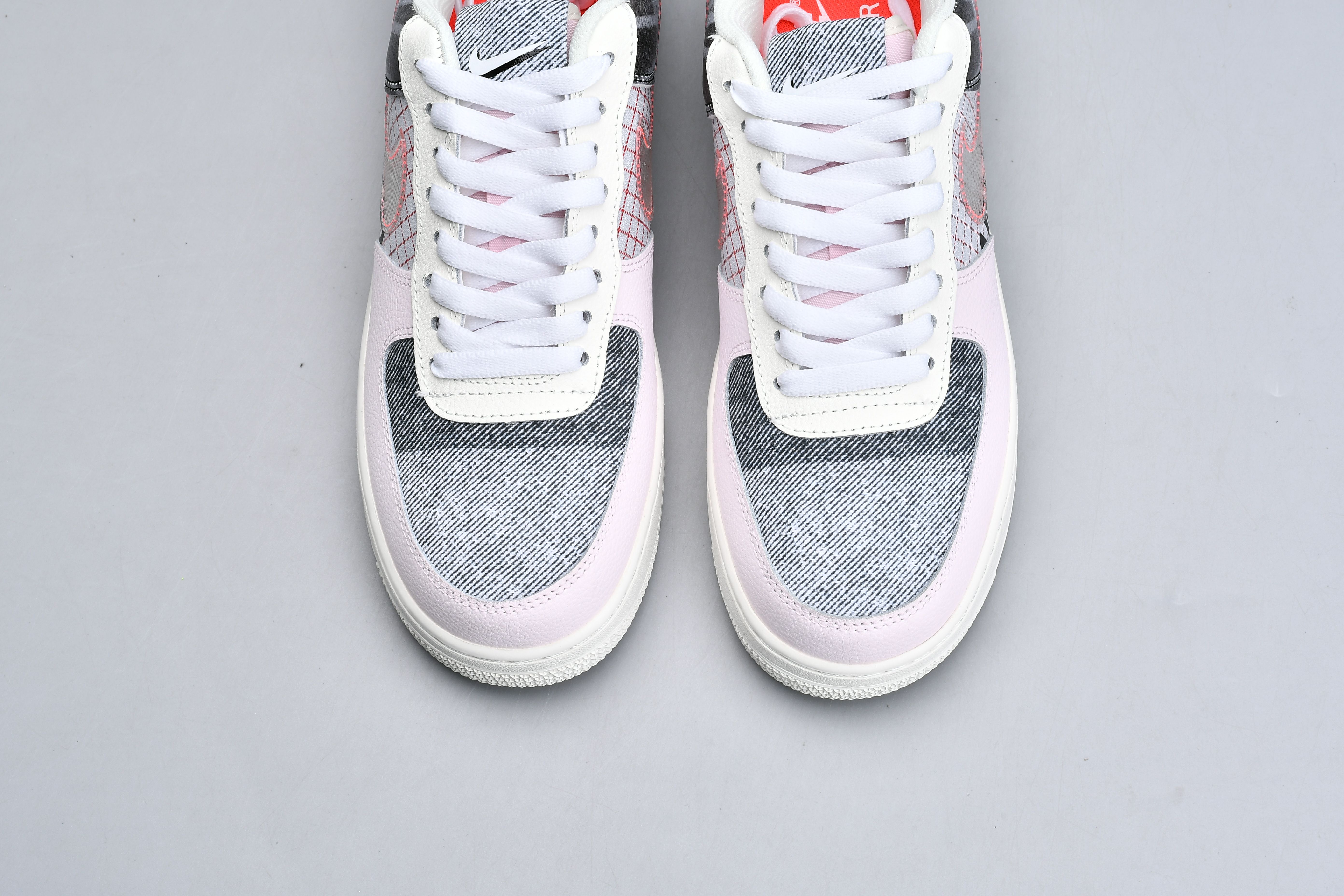 nike air force 1 - Blanco Rosado Gris