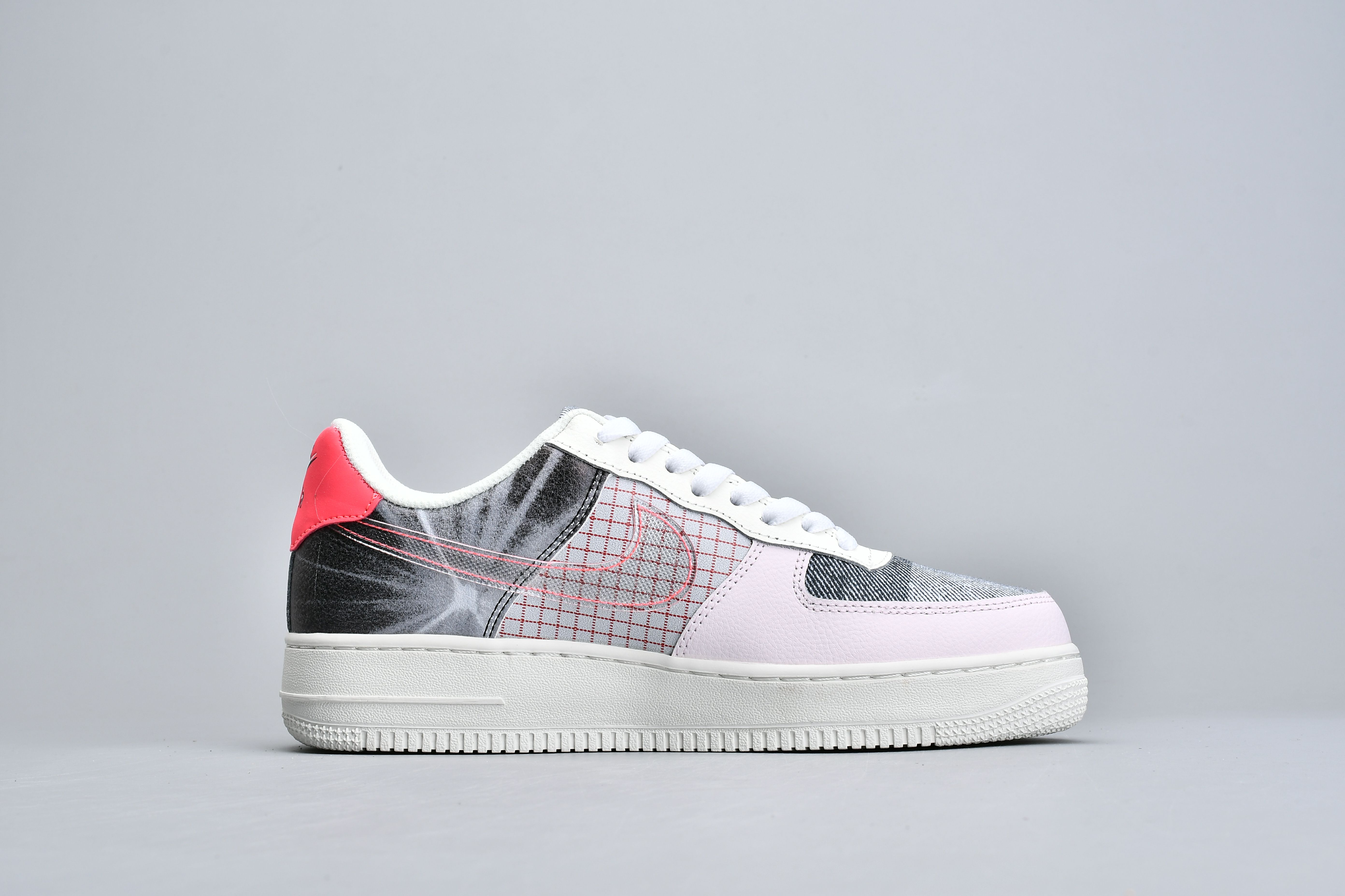 nike air force 1 - Blanco Rosado Gris