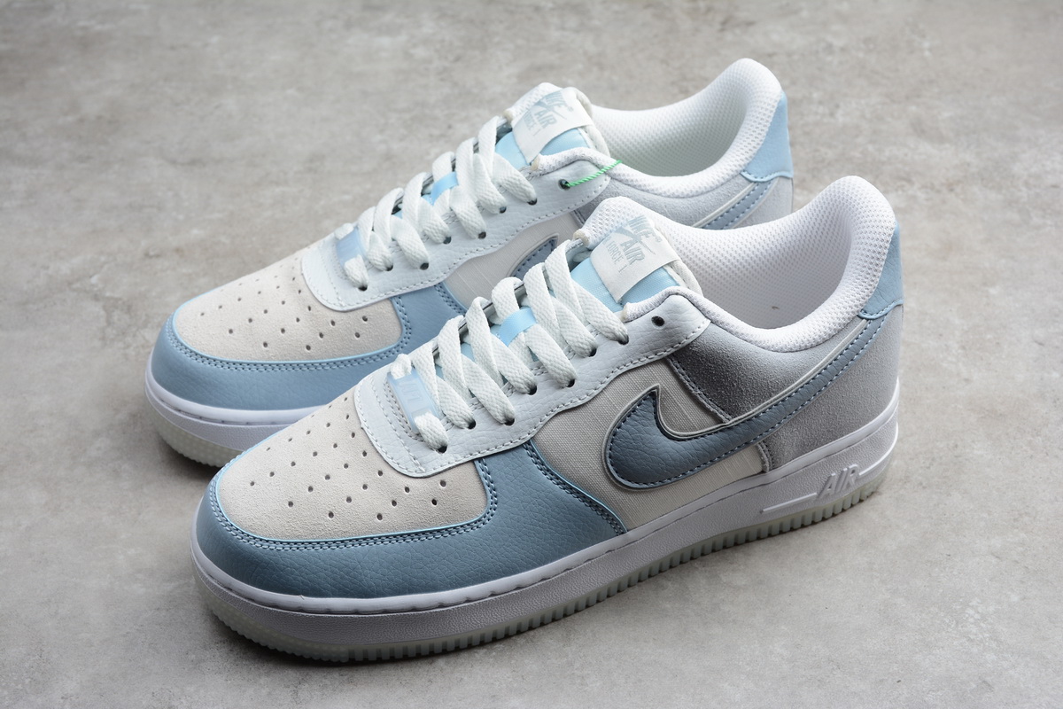 nike air force 1 - Blanco Celeste