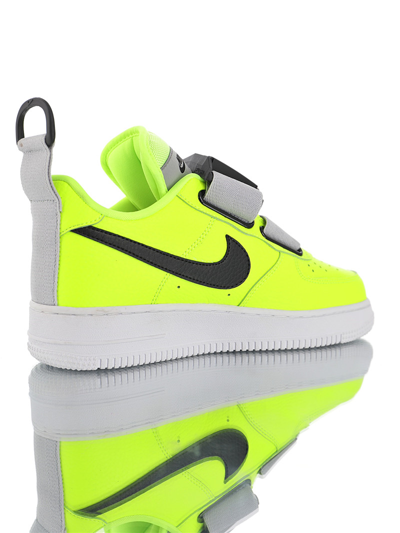 nike air force 1 - Gris Verde Fluor