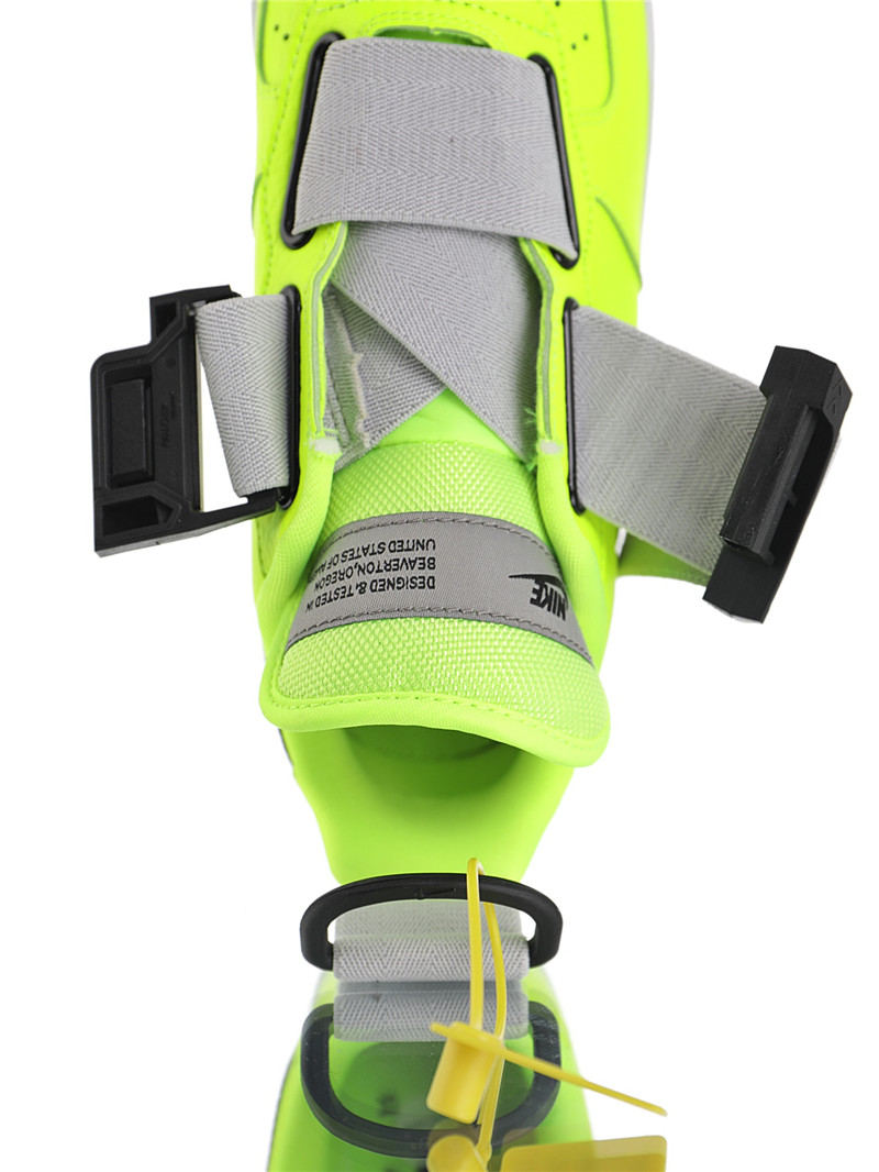 nike air force 1 - Gris Verde Fluor