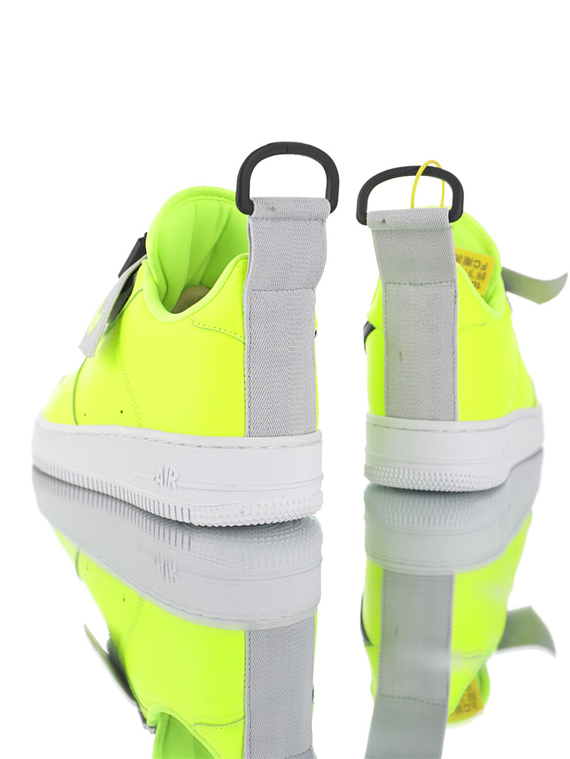 nike air force 1 - Gris Verde Fluor