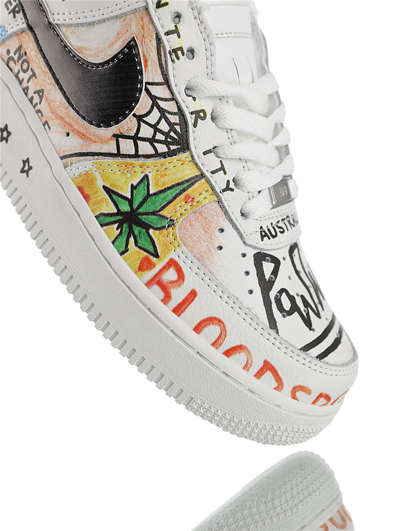 nike air force 1 - Blanco Negro Arcoiris