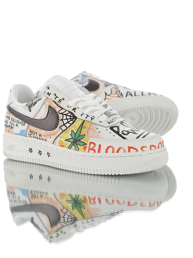 nike air force 1 - Blanco Negro Arcoiris