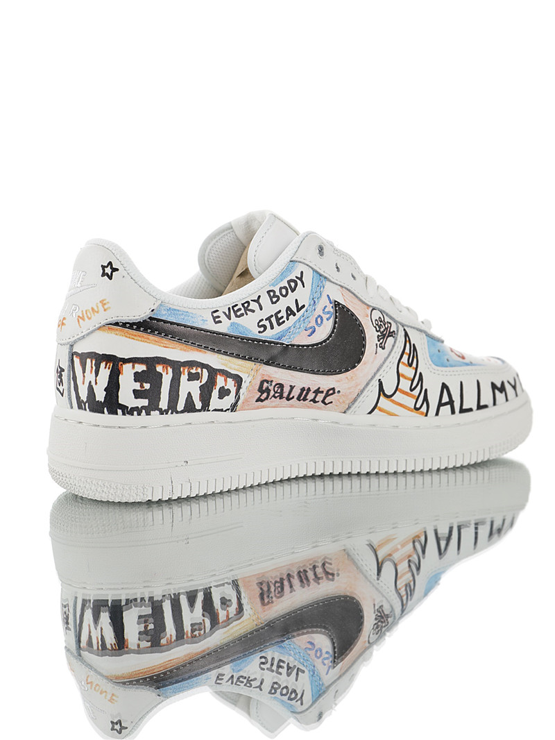 nike air force 1 - Blanco Negro Arcoiris