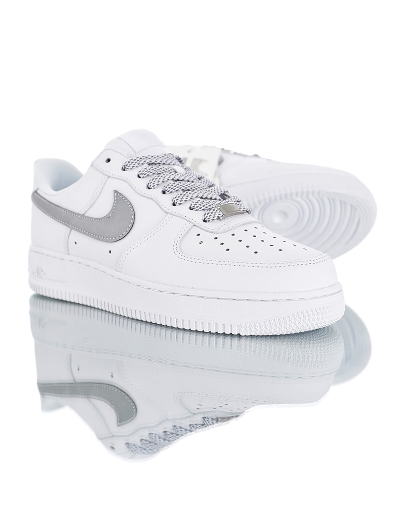 nike air force 1 - Blanco Gris Fluor