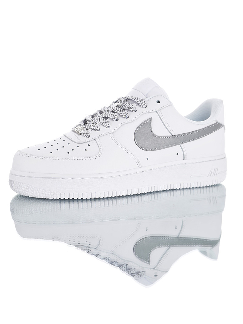 nike air force 1 - Blanco Gris Fluor