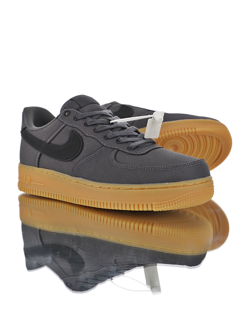 nike air force 1 - Gris Negro