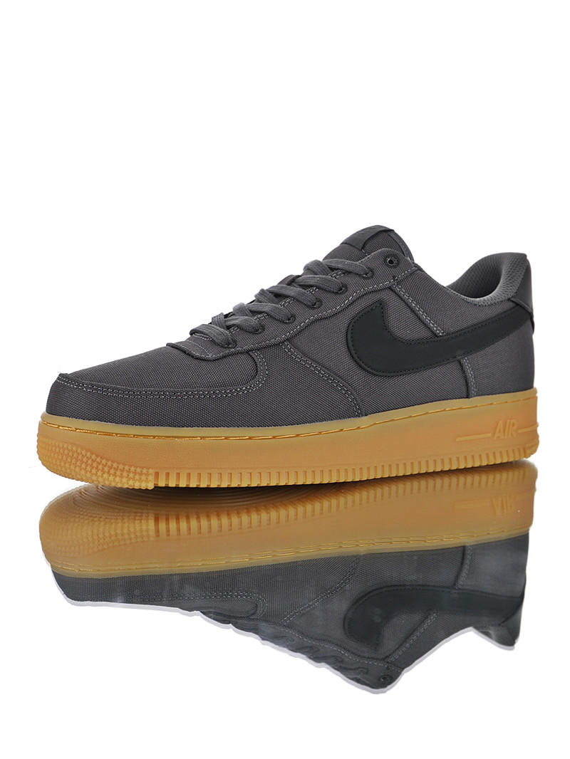 nike air force 1 - Gris Negro