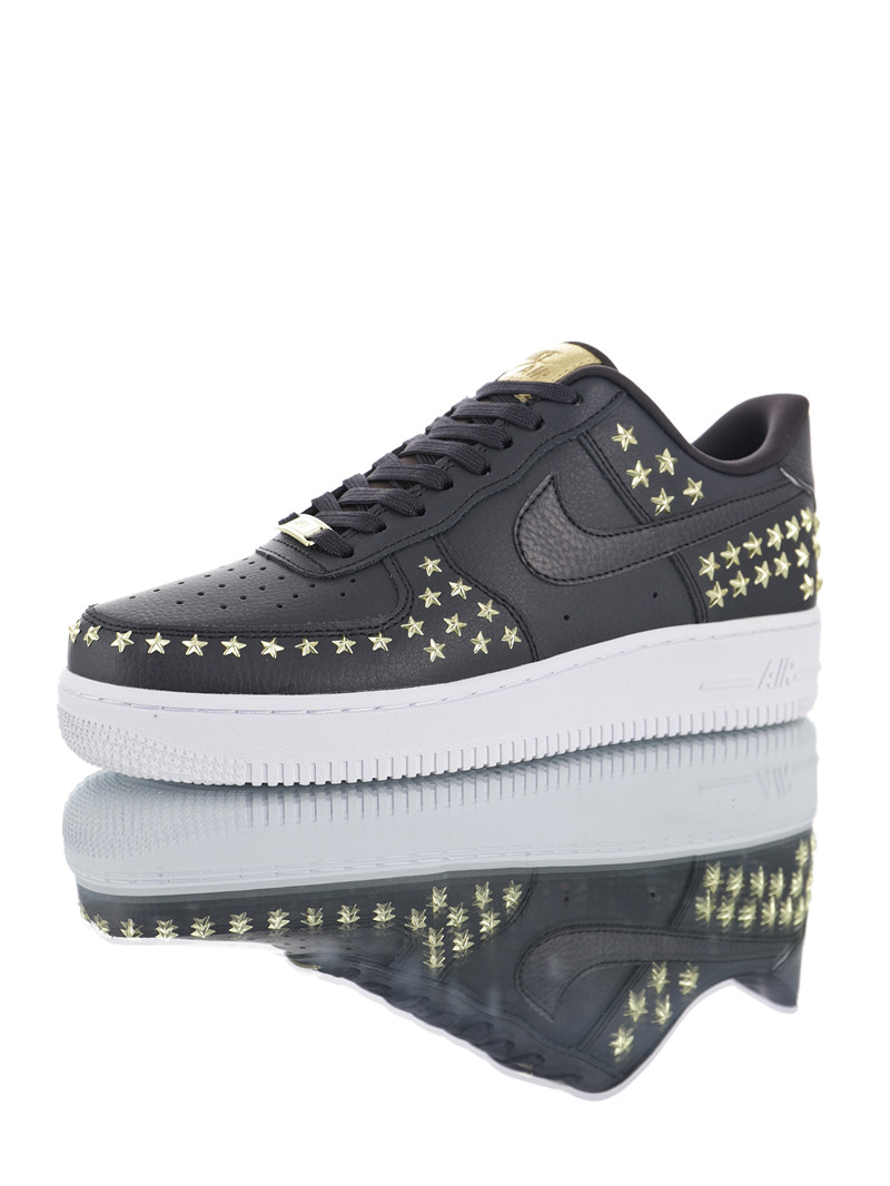 nike air force 1 - Negro Dorado