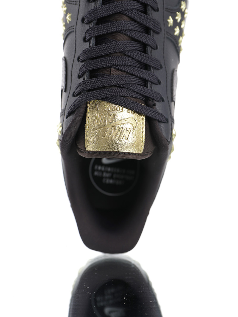 nike air force 1 - Negro Dorado