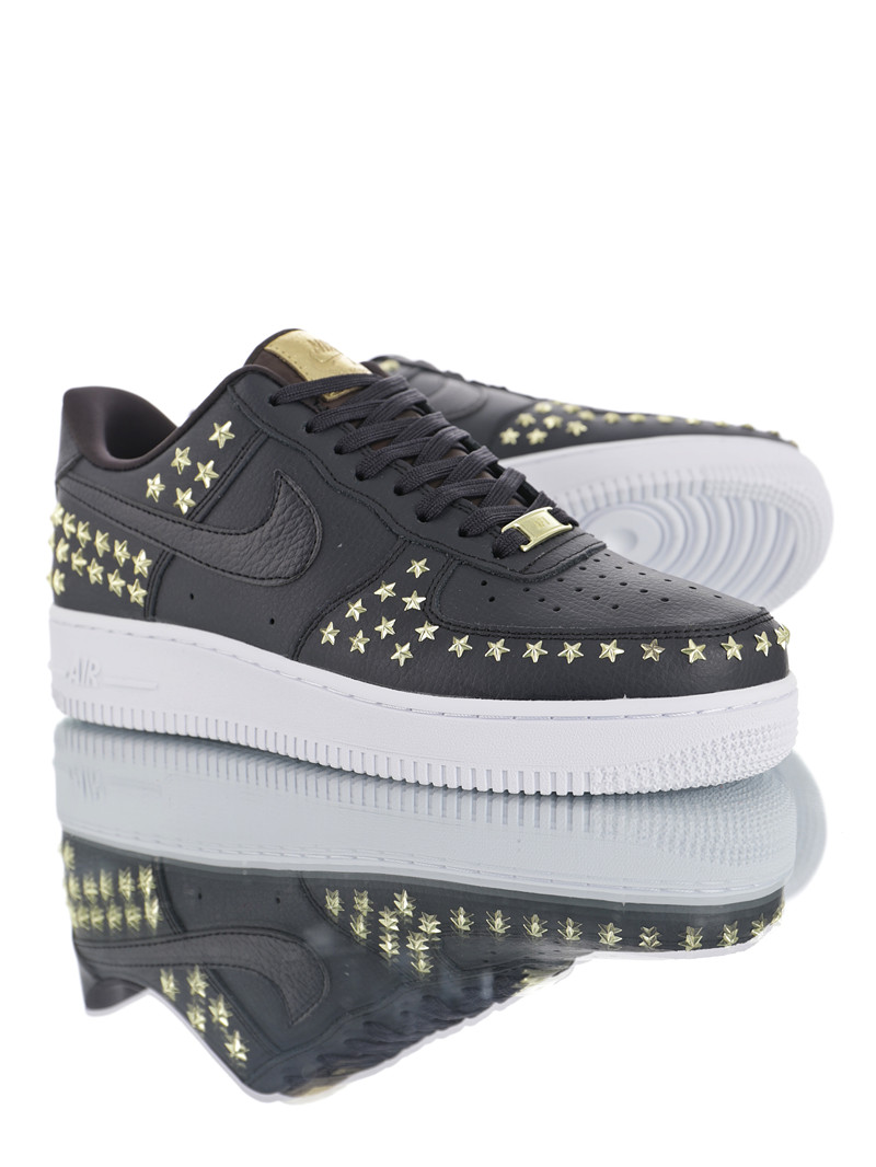 nike air force 1 - Negro Dorado