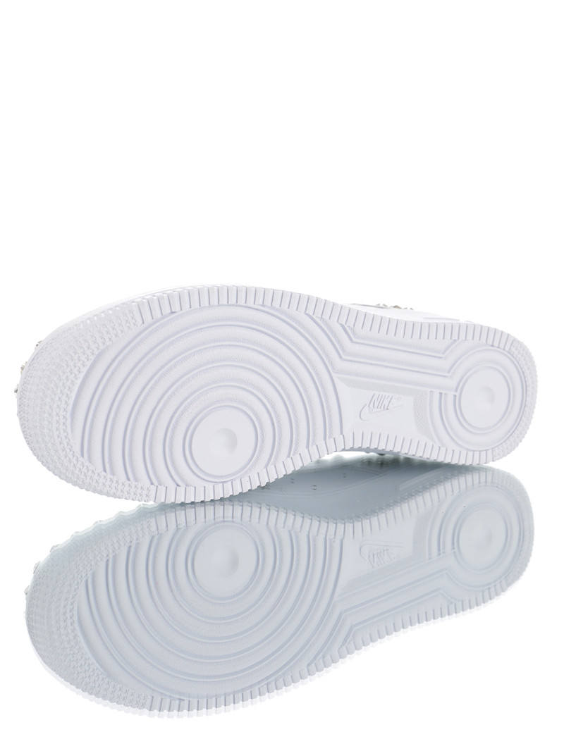 nike air force 1 - Blanco Plateado