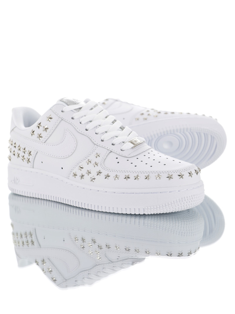 nike air force 1 - Blanco Plateado