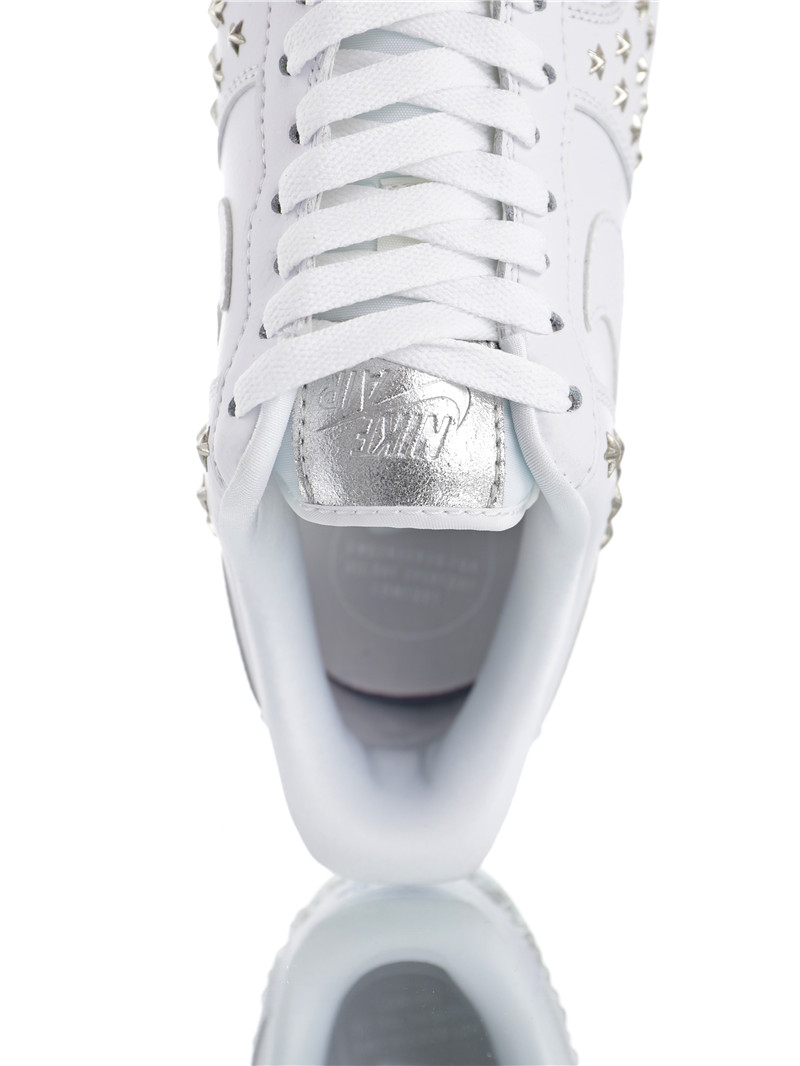nike air force 1 - Blanco Plateado