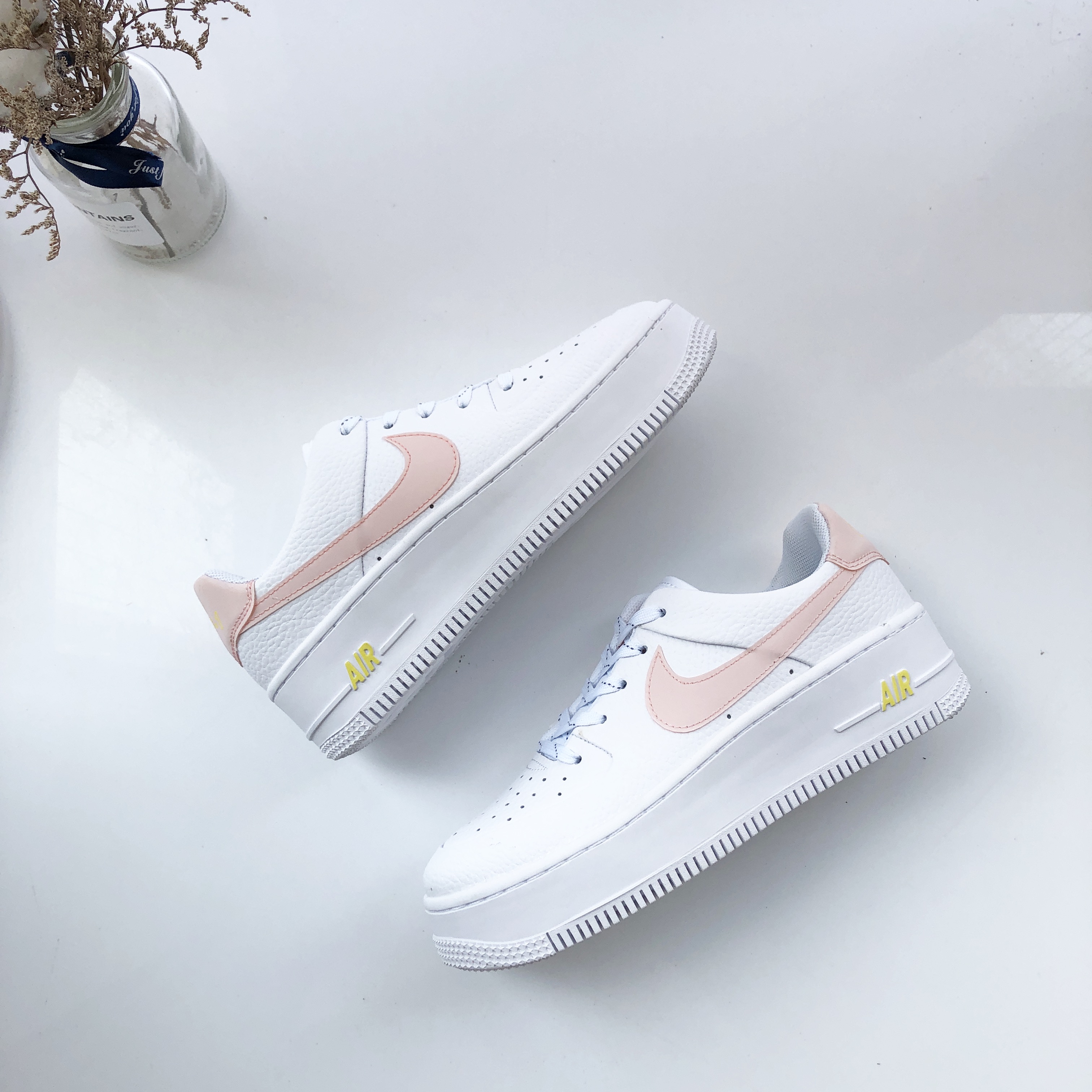 nike air force 1 - Blanco Durazno