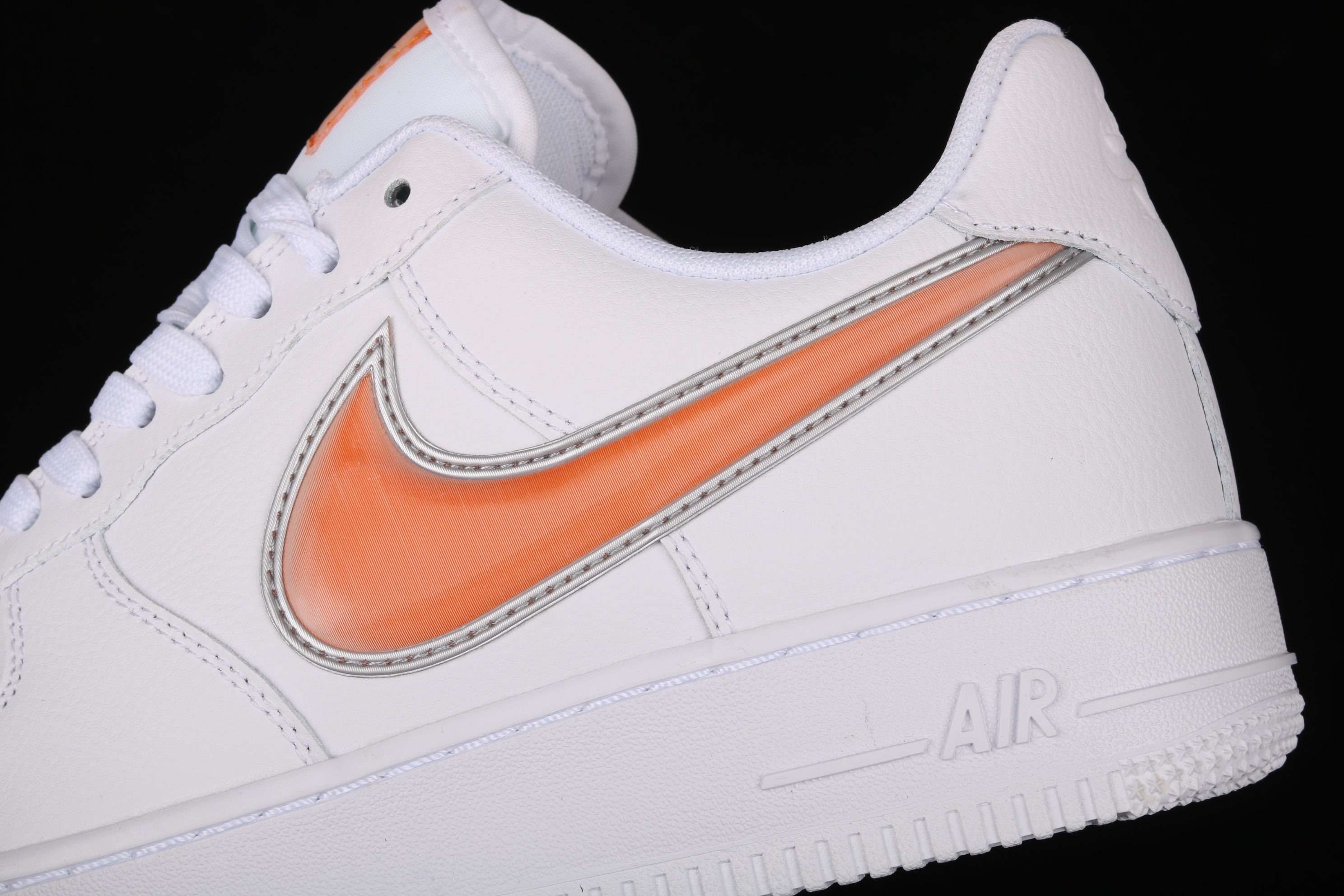 nike air force 1 - Blanco Naranjo