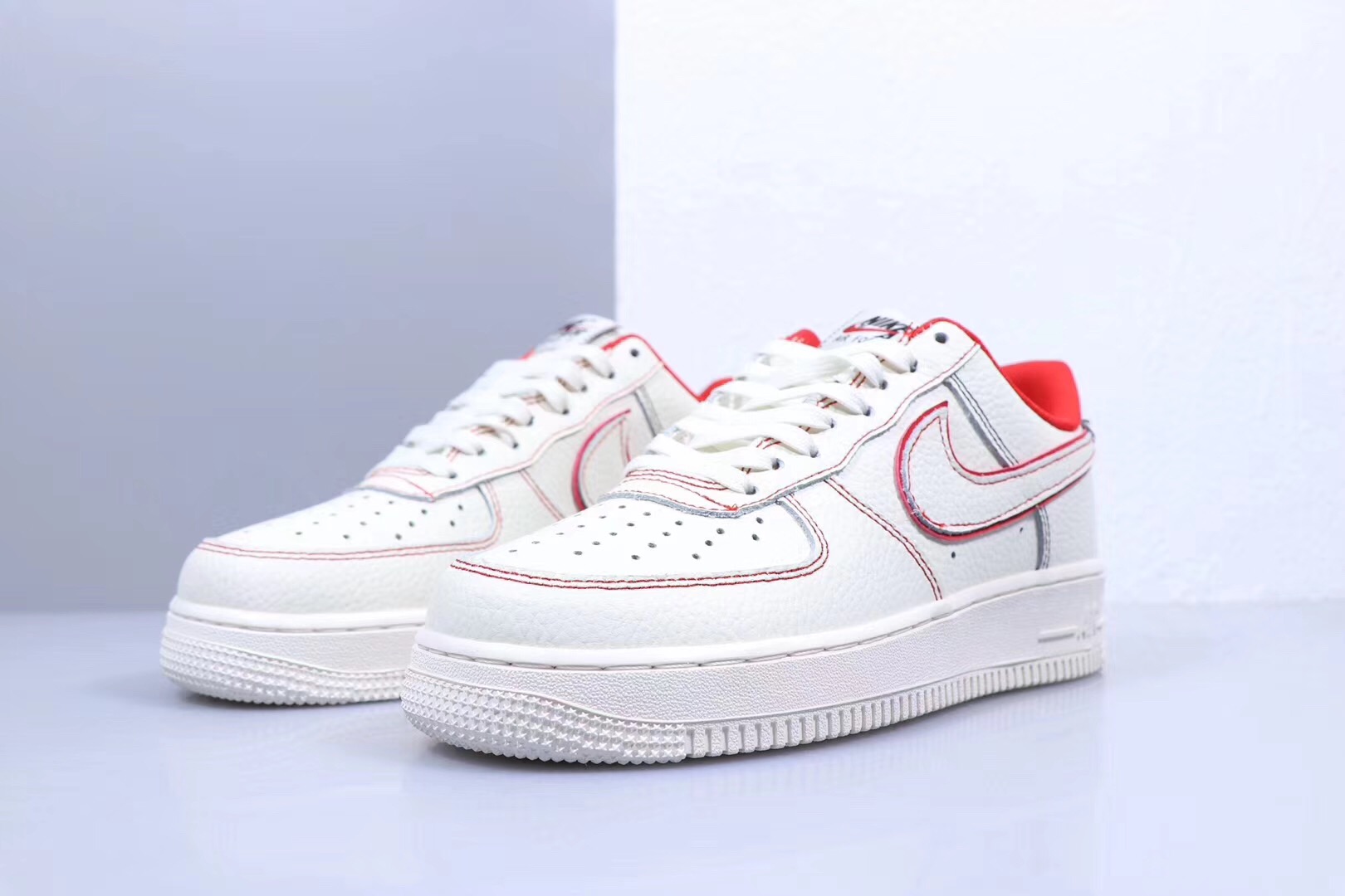 nike air force 1 - Blanco Rojo