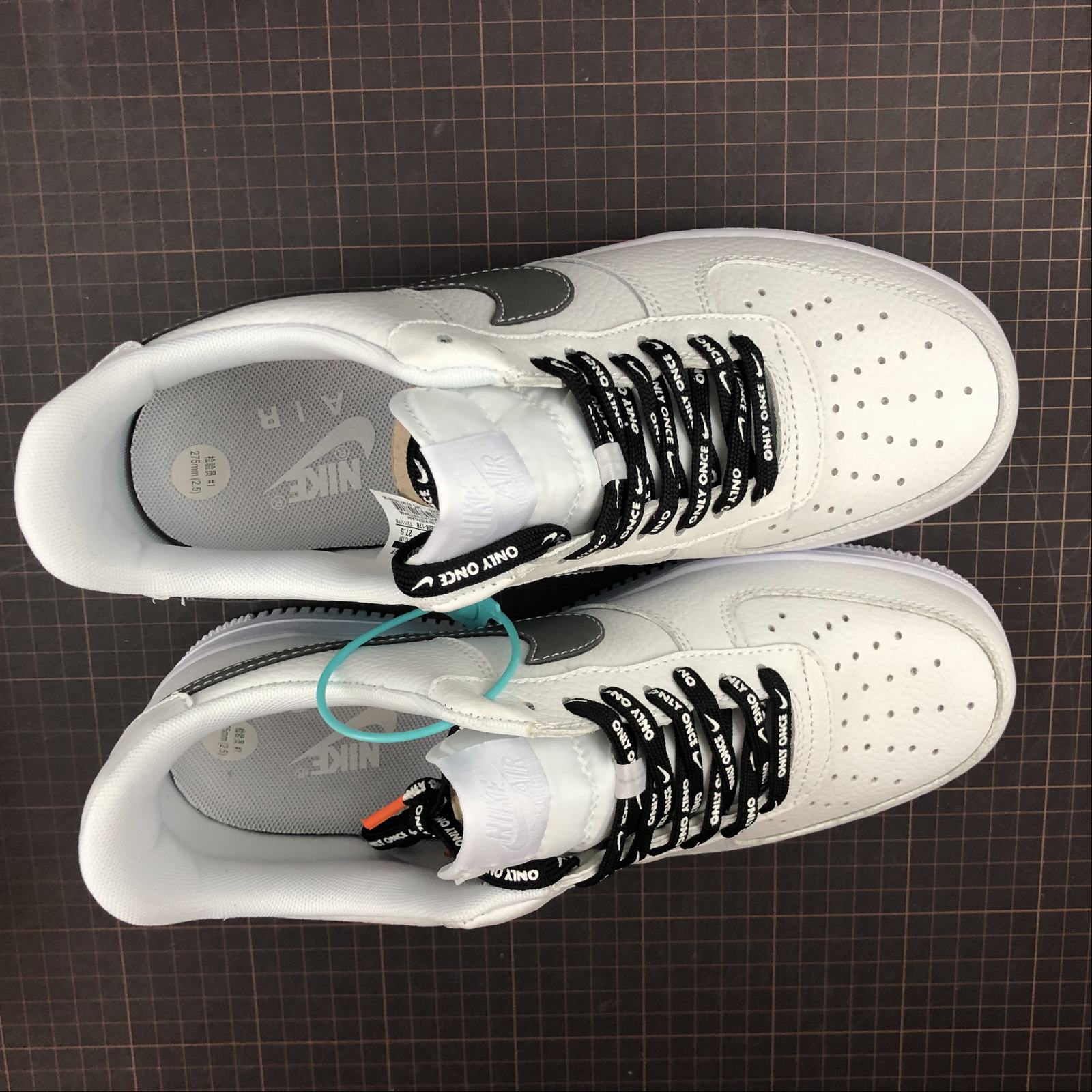 nike air force 1 - Blanco Gris Fluor